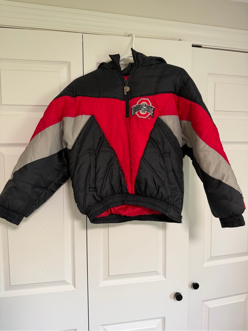 Vintage 90s Pro Player Ohio State Buckeyes Youth Pullover Puffer Jacket